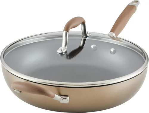 Miniatura 16 de Anolon Advanced - Sarténes antiadherentes de bronce anodizadas duras para el hogar (26,04 cm)