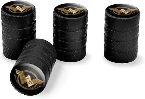 Miniatura 11 de GRAPHICS & MORE Wonder Woman Movie Golden Lasso Logo Tire Rim Wheel Aluminio Valve Stem Caps