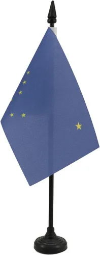 Miniatura 133 de Bandera de mesa de Colorado de 4 x 6 pulgadas, bandera de escritorio del estado de Colorado de EE. UU., 5.9 x 3.9 in, palo y base de plástico negro