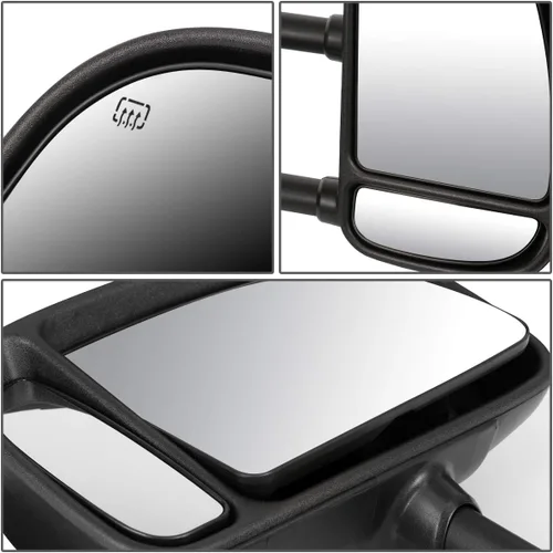 Miniatura 6 de DNA Motoring TWM-004-T888-BK-AM - Par de espejos laterales de remolque calefactables con luz de giro compatibles con 99-07 F250 / F350 / F450 / F550