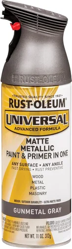 Miniatura 128 de Rust-Oleum 245197 Pintura en aerosol universal para todas las superficies, 12 onzas, negro satinado