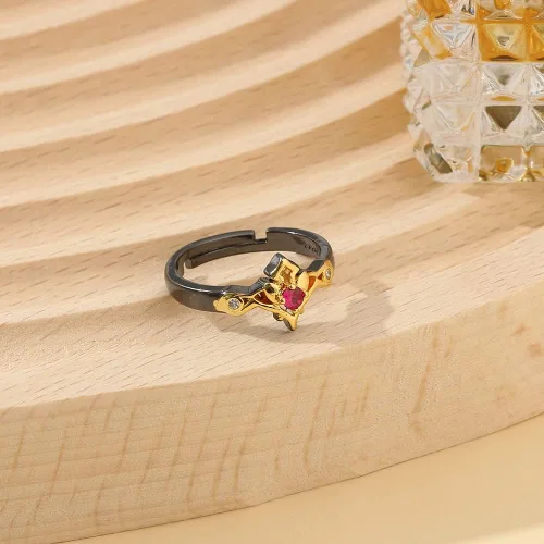 Miniatura 5 de ZhuoXing jewelry anime Genshin Impact game rings - cosplay figure xiao Barbatos Venti Zhongli Kunikuzushi - gold rings for women men girls Fans