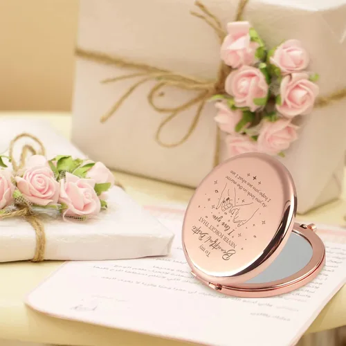 Miniatura 8 de GAOLZIUY Regalos para mejores amigas, regalos de amistad para mujeres, regalos de cumpleaños para mejores amigas, espejo de maquillaje compacto