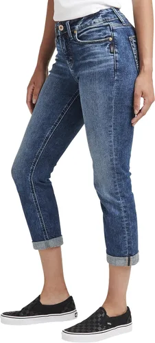 Miniatura 2 de Silver Jeans Co. Jeans capri Suki de tiro medio con curvas para mujer