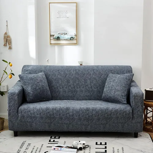 Miniatura 16 de IMYOGI Fundas elásticas para sofá de alta elasticidad, elegante funda de sofá de color sólido con parte inferior elástica, protector de muebles