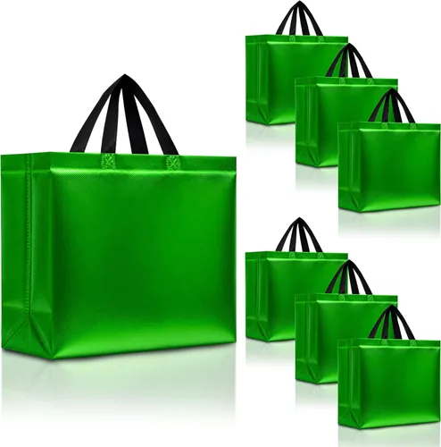 Miniatura 84 de Nush Nush Bolsas de regalo de color azul aguamarina de gran tamaño – Juego de 30 bolsas de regalo azul claro brillante con asas a granel – Bolsa