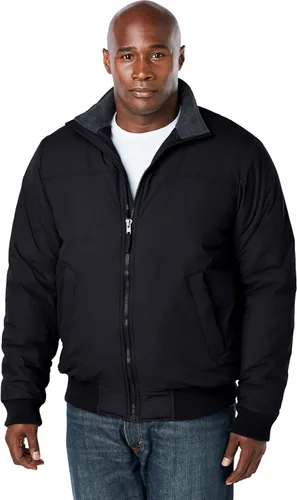 KingSize Chaqueta bomber grande y alta con forro polar para hombre