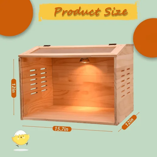 Miniatura 2 de Caja de cría para pollitos, caja de criador de pollo, calentador de pollo, criador de aves de corral con calentadores para pollitos bebés, patos