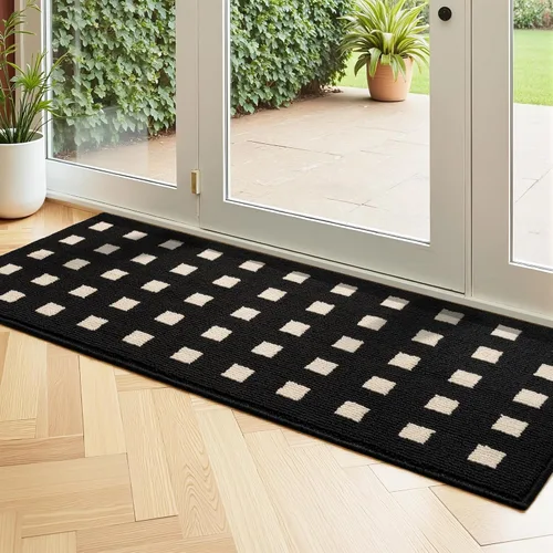Miniatura 53 de GRANNY SAYS Tapete para puerta, de 32 x 20 pulgadas, tapete de bienvenida para exteriores, antideslizante, absorbe la suciedad para la entrada