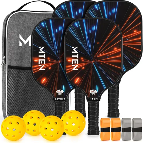 Miniatura 38 de Pickleball Paddles Set of 2 or 4, or Single Paddle – USAPA Approved Fiberglass Surface Pickleball Rackets Set for Men & Women azul (blue*1)