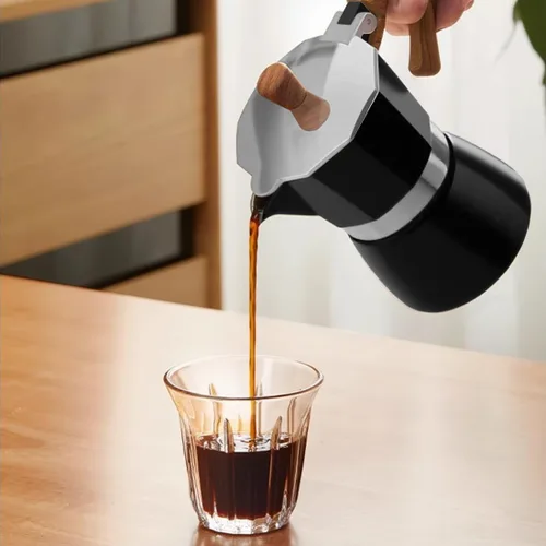 Miniatura 6 de Moka Pot - Máquina de café expreso para café cubano rico y café expreso de estilo italiano, percolador de aluminio de 3 tazas, experiencia