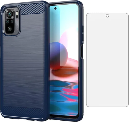 Miniatura 9 de Asuwish Funda de teléfono para Xiaomi Redmi Note 10 5G con cubierta protectora de pantalla de vidrio templado y accesorios para celda delgada TPU