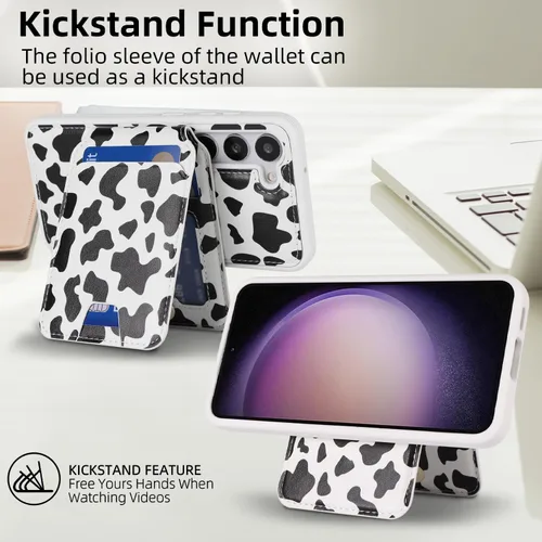 Miniatura 4 de Havaya Magsafe - Funda para Samsung Galaxy S23+Plus, compatible con magnética, 2 en 1, desmontable, con soporte para tarjetas, ranuras para tarjetas