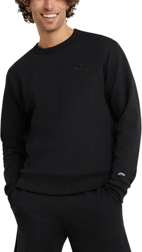 Champion Sudadera de forro polar de peso medio con cuello redondo para hombre (regular o grande y alto)