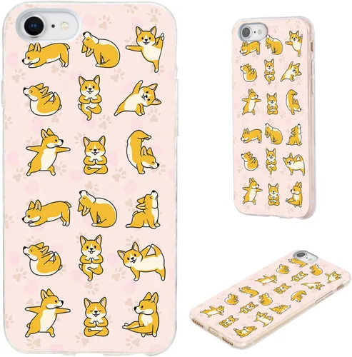 Miniatura 11 de Funda protectora completa delgada y suave de TPU transparente para iPhone SE 2022/2020, iPhone 8/7/6S/6 - Diseño de música divertida guitarra