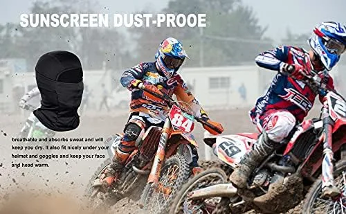Miniatura 4 de TRAILSIDE SUPPLY CO Pasamontañas cortavientos máscara de esquí para hombres mujeres capucha para el sol táctica ligera motocicleta ciclismo carrera