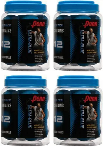 Miniatura 2 de Penn Ultra Blue Racquetballs, 12-Pack High-Bounce Rubber Balls for Racquetball & Dog Fetch