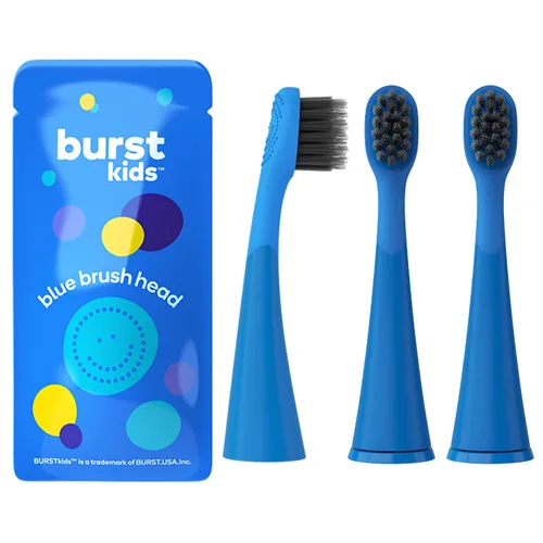 Miniatura 9 de BURST Cabezales de repuesto originales para cepillo de dientes eléctrico para niños (espuma de mar verde azulado/paquete de 3) Ajuste perfecto