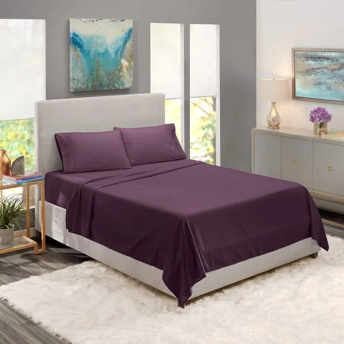 Miniatura 17 de Solo sábana encimera – 1 sábana encimera lisa al tacto de calidad de hotel, 100% algodón, ajuste perfecto para camas individuales de gran