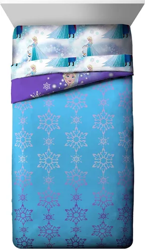 Miniatura 3 de Disney Frozen "Magia Invernal" 7 piezas de juego de cama tamaño Full en una bolsa Congelado