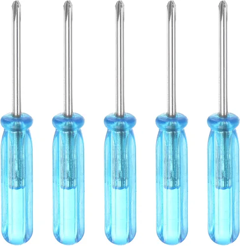 Miniatura 6 de uxcell Mini destornillador Phillips, cabeza cruzada de 0.079 in, 1.772 in de longitud para reparación de electrodomésticos pequeños, 5