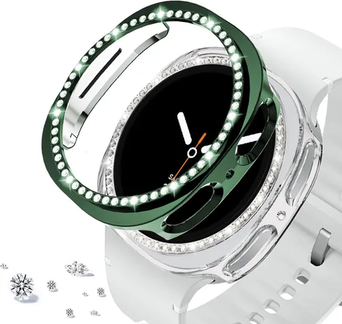Miniatura 58 de DEALELE Paquete de 1 + 3 fundas y protector de pantalla compatible con Samsung Galaxy Watch FE / 5/4 de 1.575 pulgadas, funda protectora