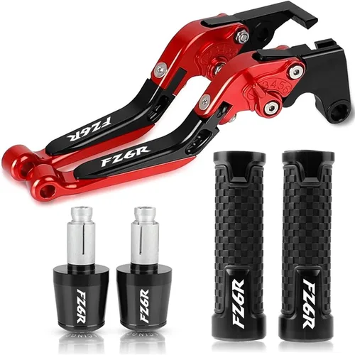 Miniatura 19 de Palancas de embrague de freno de motocicleta para manillar Yamaha FZ6R FZ 6R FZ-6R 2009 2010 2011 2012 2013 2014 2015 2016 2017 (Color : 1)