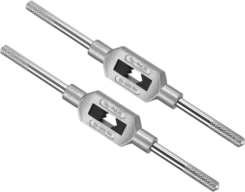 Miniatura 8 de Mango de llave de grifo, ajuste M3-M12 W1/8-1/2 tamaño de grifos, aleación de zinc y acero al carbono, herramienta de mano de roscado ajustable