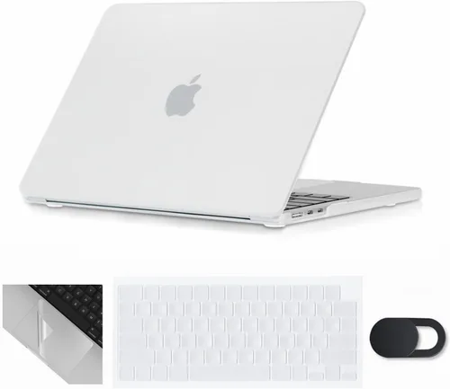 Miniatura 46 de Se7enline Compatible con MacBook Air 2024 de 15 pulgadas M4 M3 M2 A2941/A3114/A3241 Funda rígida para laptop Mac Air 15.3, cubierta protectora