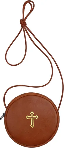 Miniatura 11 de Funda de cuero para Pyx, estuche de Pyx católico con correa para comunión, sacerdotes anfitriones, diáconos, regalos