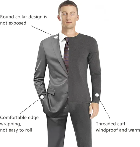 Miniatura 5 de SIMIYA Thermal Underwear Set for Men Long Johns with Fleece Lined
