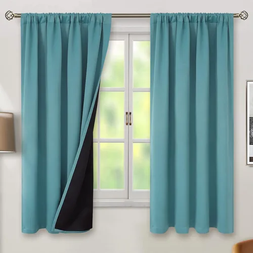Miniatura 88 de BGment - Cortinas opacas para sala de estar de 63 pulgadas de largo, juego de 2 paneles, cortinas para oscurecer toda la habitación, cortinas
