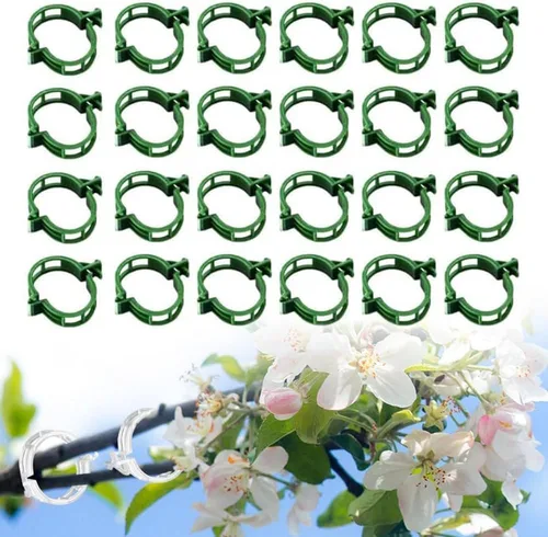 Clips de soporte para plantas, clips de jardín reutilizables, clips de plástico para tomate, vid y uva para cuerdas, clips para plantas trepadoras,