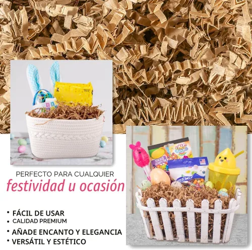 Miniatura 2 de MagicWater Supply - Relleno de papel triturado y arrugado - 450 g kraft - Embalaje decorativo y protector para regalos de dama de honor y regalos