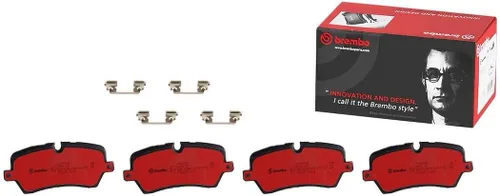 Brembo P44021N Juego de pastillas de freno de disco traseras de cerámica premium LAND ROVER OE# LR079910
