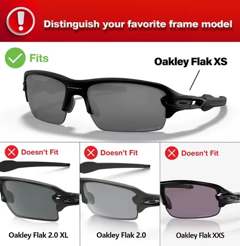 Miniatura 4 de Lentes de repuesto para gafas de sol Oakley Flak XS Youth OJ9005 - Multicolor