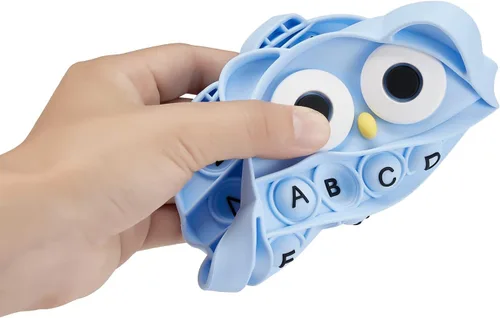 Miniatura 4 de Push Pop Bubble Fidget juguete sensorial de silicona para aliviar el estrés, ABC alfabeto búho, herramientas educativas de aprendizaje para niños
