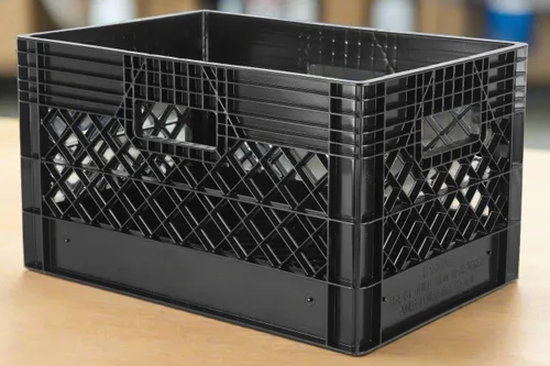 Miniatura 7 de Hudson Exchange - Contenedor de almacenamiento de malla de grado comercial con mango de caja de leche de 19 x 13 x 11 pulgadas