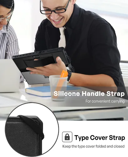 Miniatura 3 de ProCase Funda para Surface Pro 7 Plus, Pro 7, Pro 6, Pro 5, Pro 4, Pro LTE, funda resistente, resistente a prueba de golpes con agarre