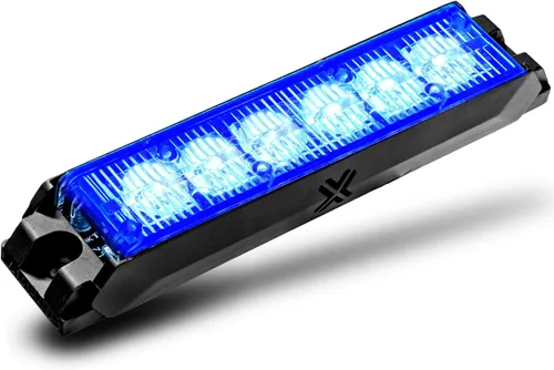 Miniatura 37 de LAMPHUS NanoFlare - Luz de advertencia estroboscópica de 5 pulgadas y 6 W, color blanco ámbar, luz de advertencia estroboscópica para parrilla