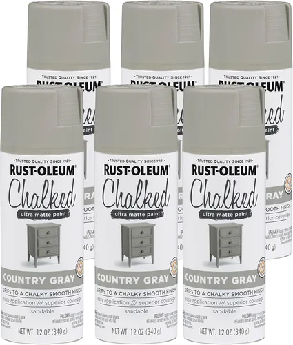 Miniatura 23 de Rust-Oleum - Pintura a la tiza en aerosol ultramate de 12 onzas (paquete de 1), color carbón, 302590