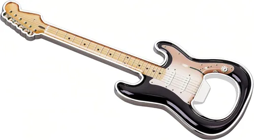 Miniatura 10 de 1 pieza/set abridor de botellas abridor de botellas de cerveza abridor de botellas con forma de guitarra regalo de guitarra accesorios de cocina Rojo