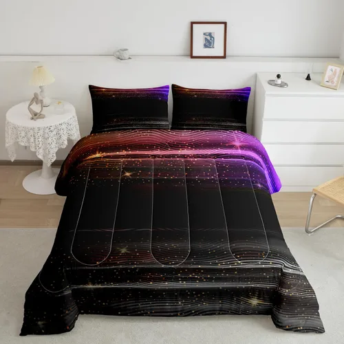 Miniatura 12 de Erosebridal Juego de ropa de cama con estampado de girasol, letras retro y flores amarillas, decoración de dormitorio, edredón de plumón de abeja