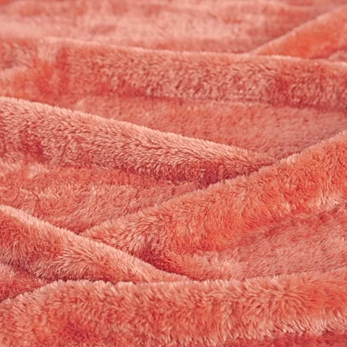 Miniatura 4 de Superior Classic Solid Fleece Blanket, Thick, Cozy, Warm Blankets, Velvety Soft Plush Bedding and Sofa Throw, Cute Bedroom Decor, Fuzzy Cover, Coral