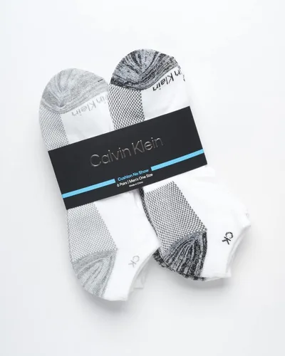 Miniatura 41 de Calvin Klein Calcetines para hombre, mezcla de algodón, acolchados, sin talla, forro de calcetines atléticos (6 unidades)