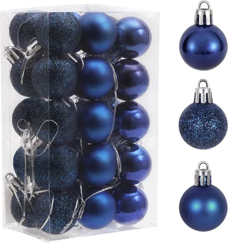 GOODLYGHTS 30 Adornos de Bola de Navidad, 1.18" Decoraciones de Árbol de Navidad Irrompibles, Bola Colgante Perfecta para Decoración de Fiestas