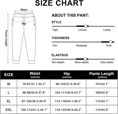 Miniatura 4 de HEEKPEK Pantalones de invierno de forro polar para hombre, pantalones deportivos con forro de sherpa para correr, para clima frío, cálidos