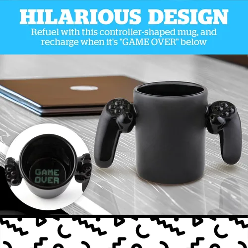 Miniatura 4 de BigMouth Inc Game Over, taza de cerámica, color negro