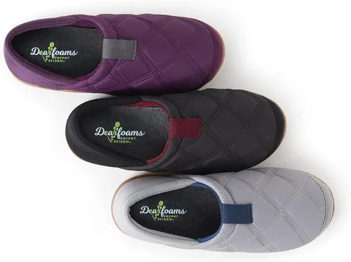 Miniatura 2 de Dearfoams Pantuflas de retorno energético de espuma viscoelástica con espalda cerrada para mujer