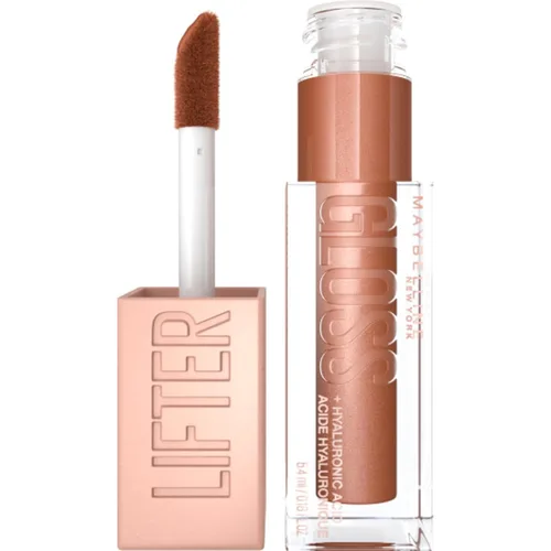 Miniatura 37 de Maybelline Lifter Gloss, Brillo de Labios Hidratante con Ácido Hialurónico, Alto Brillo para Labios Más Llenos, Perla, Perla Plateada Transparente